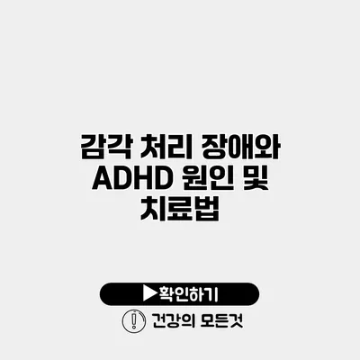 감각 처리 장애와 ADHD 원인 및 치료법