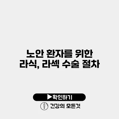 노안 환자를 위한 라식, 라섹 수술 절차