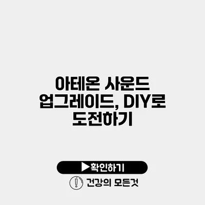 아테온 사운드 업그레이드, DIY로 도전하기
